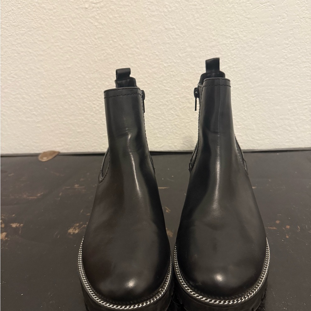 Black Leather Men's Boots